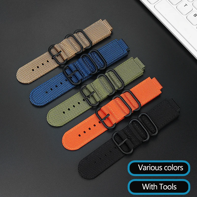 24*16mm Nylon Canvas Watchband For Ca-sio GM5600 GM110 GM2100 GA900 Male Modified Sports Watch Band Breathable Strap Bracelet