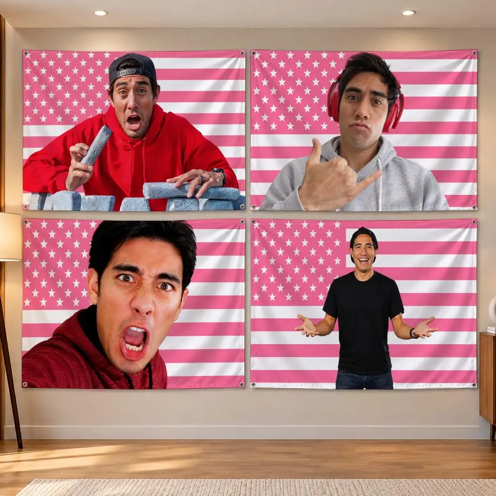 Influencer Z-Zach King Flags Banner Decor for Bedroom,Garden,Party,Club,Indoor Outdoor, Fan Gift