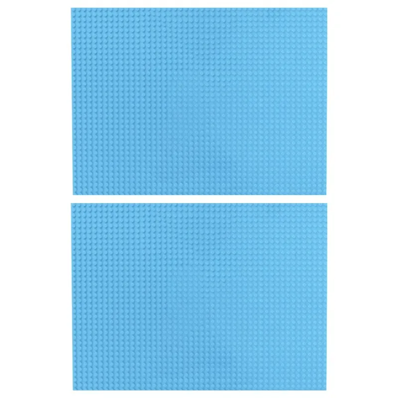 2 Stuks 48*64 Dots Bodemplaat Bouwstenen, Muur DIY Bodemplaat, klassieke Bricks Speelgoed Voor Kinderen, Compatibel Bouwsteen - afbeelding 1