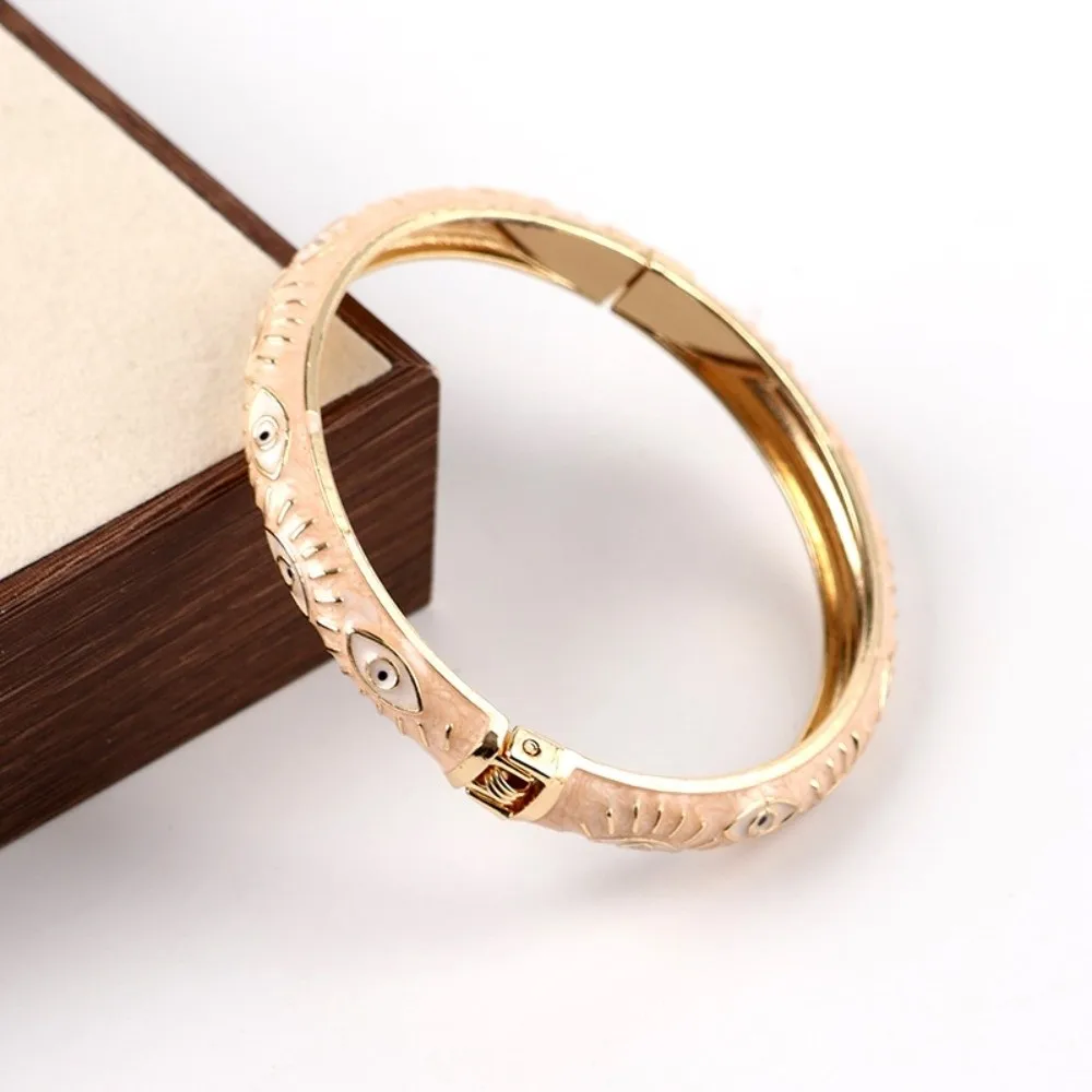 Cool Colorful Demon Eyes Bangle Hip Pop Fashion Enamel Bangle Jewelry Exquisite Hand Bracelet Gift
