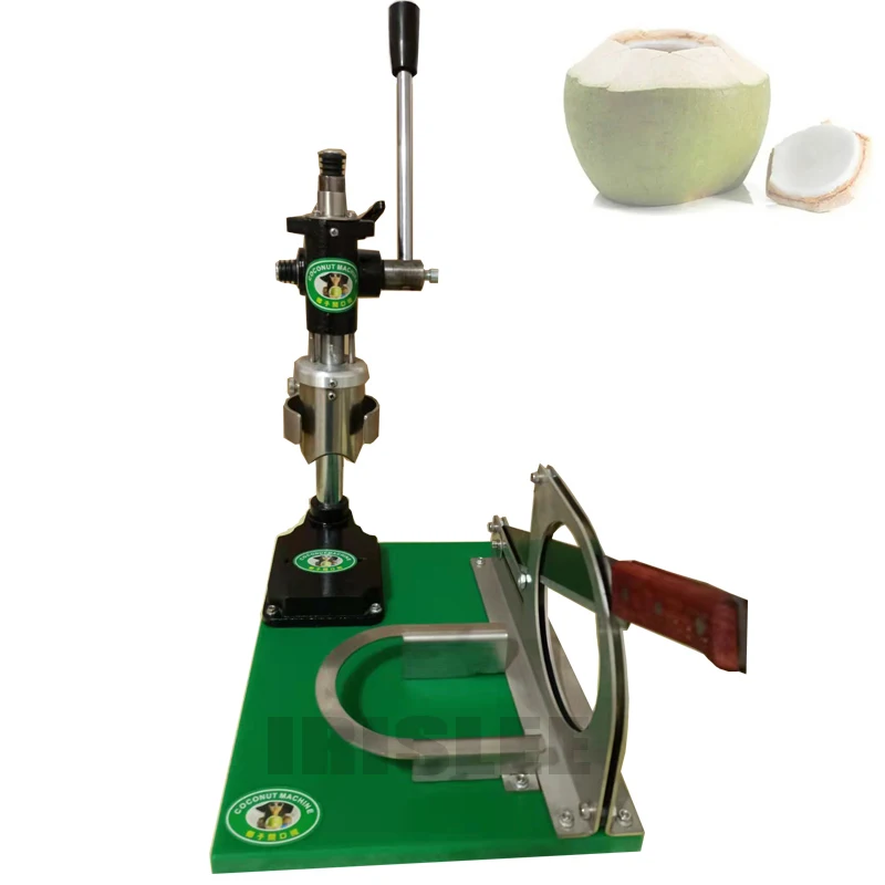 ใช้งานง่ายมือสีเขียวมะพร้าวที่เปิดมะพร้าวฝาปิดเปิดเครื่อง