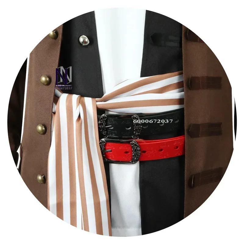 

CyHalloween Costume Movie Jack Cpspaly Costume Cosplay Male Pirate Captain Halloween Carnival Party Performance Costume