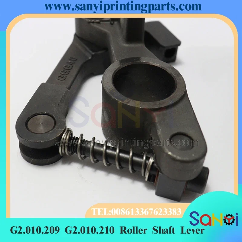 1 ชุดที่ดีที่สุดคุณภาพ G2.010.209 G2.010.210 Roller SHAFT LEVER สําหรับ Heidelberg SM52 PM52 การพิมพ์เครื่อง