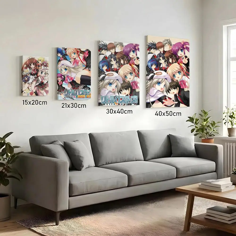 L-Little Busters! Visual Novel Painting Calligraphy HD Canvas Print Poster Wall Art | Optional Frame | Modern Hallway Decor