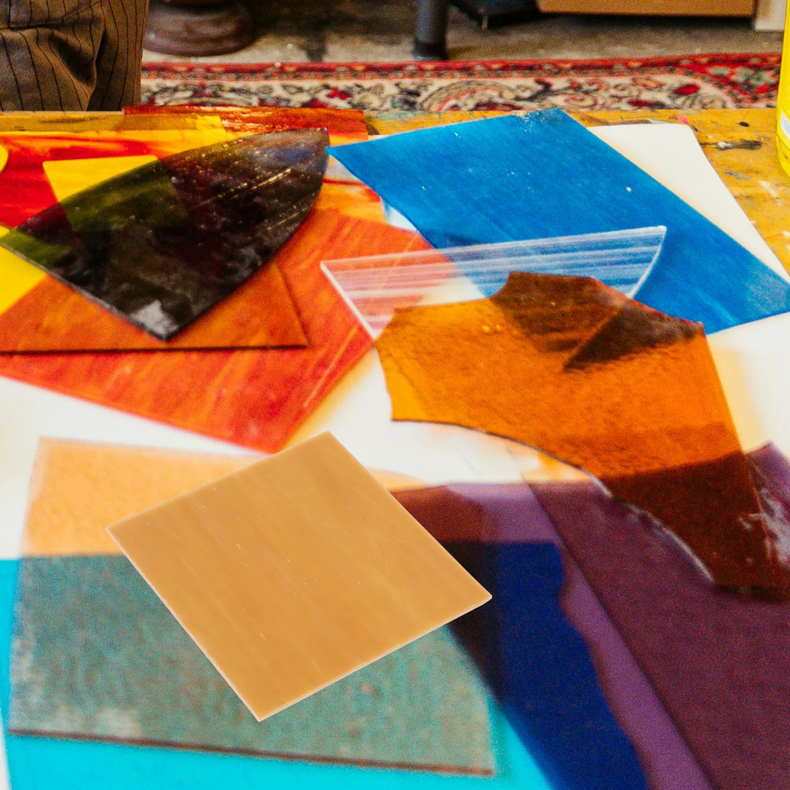 

2Pcs Mosaic Materials Colorful Glass Tiles DIY Crafts Supplies Handmade Decorative Pieces for Home Decoration Tiles