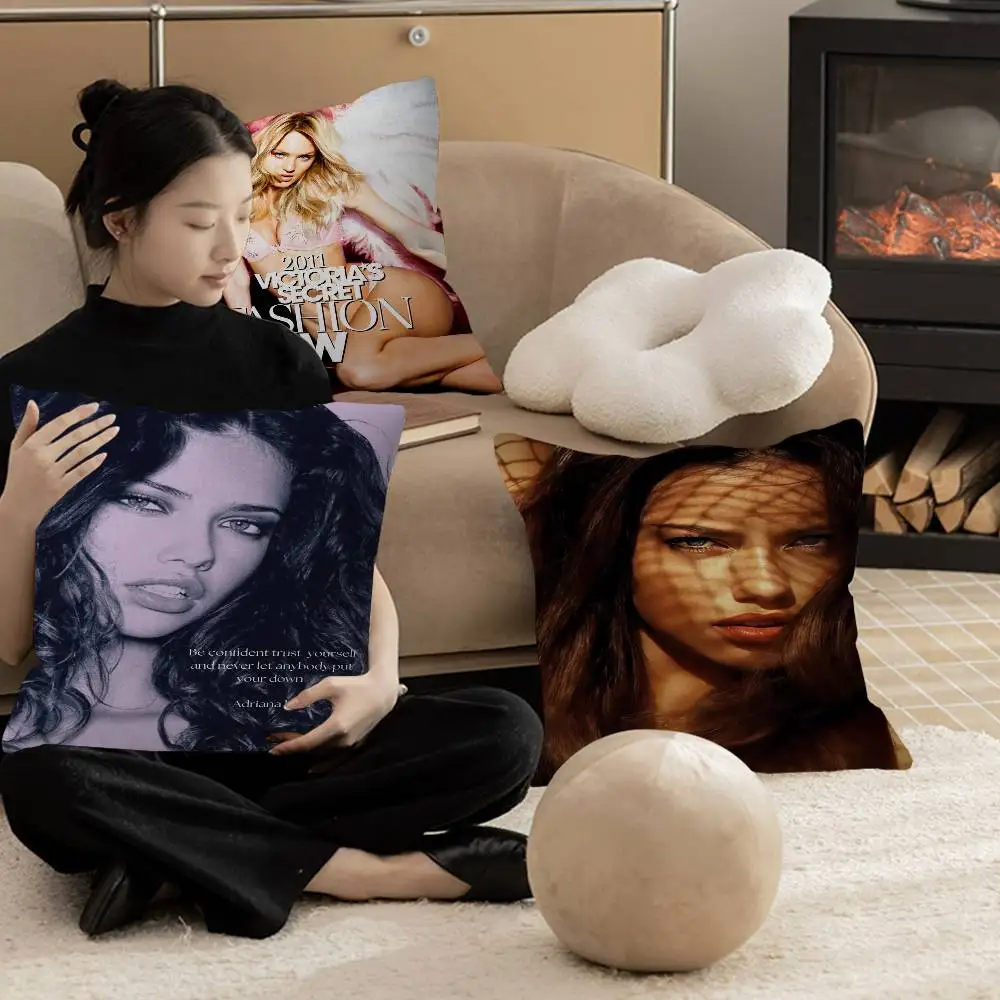 Supermodels Adriana Secret Lima pillow cover sofa cushion cover home room decoration children gift