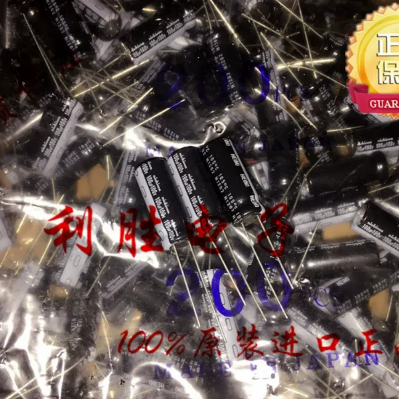 10PCS-100PCS  Original Japanese Nichicon capacitor 100V100UF 10 * 25 HE high-frequency low resistance