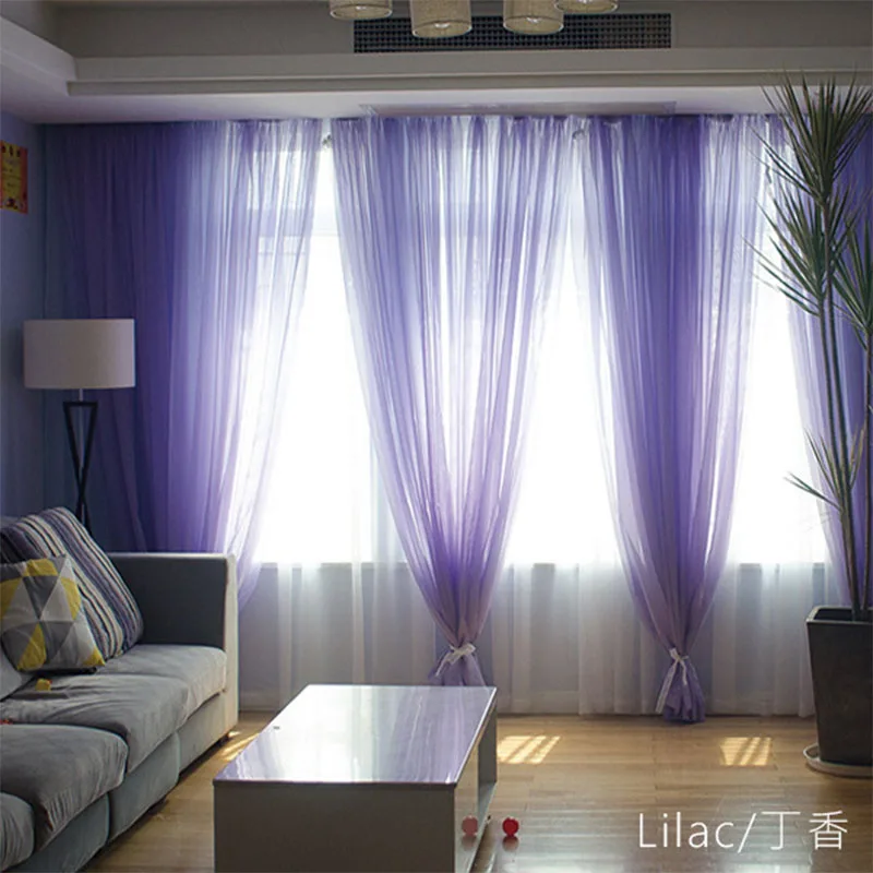 Nordic Minimalist Sheer Curtains Solid Color Japanese Ins Style for Bedroom, Bay Window, Living Room Balcony