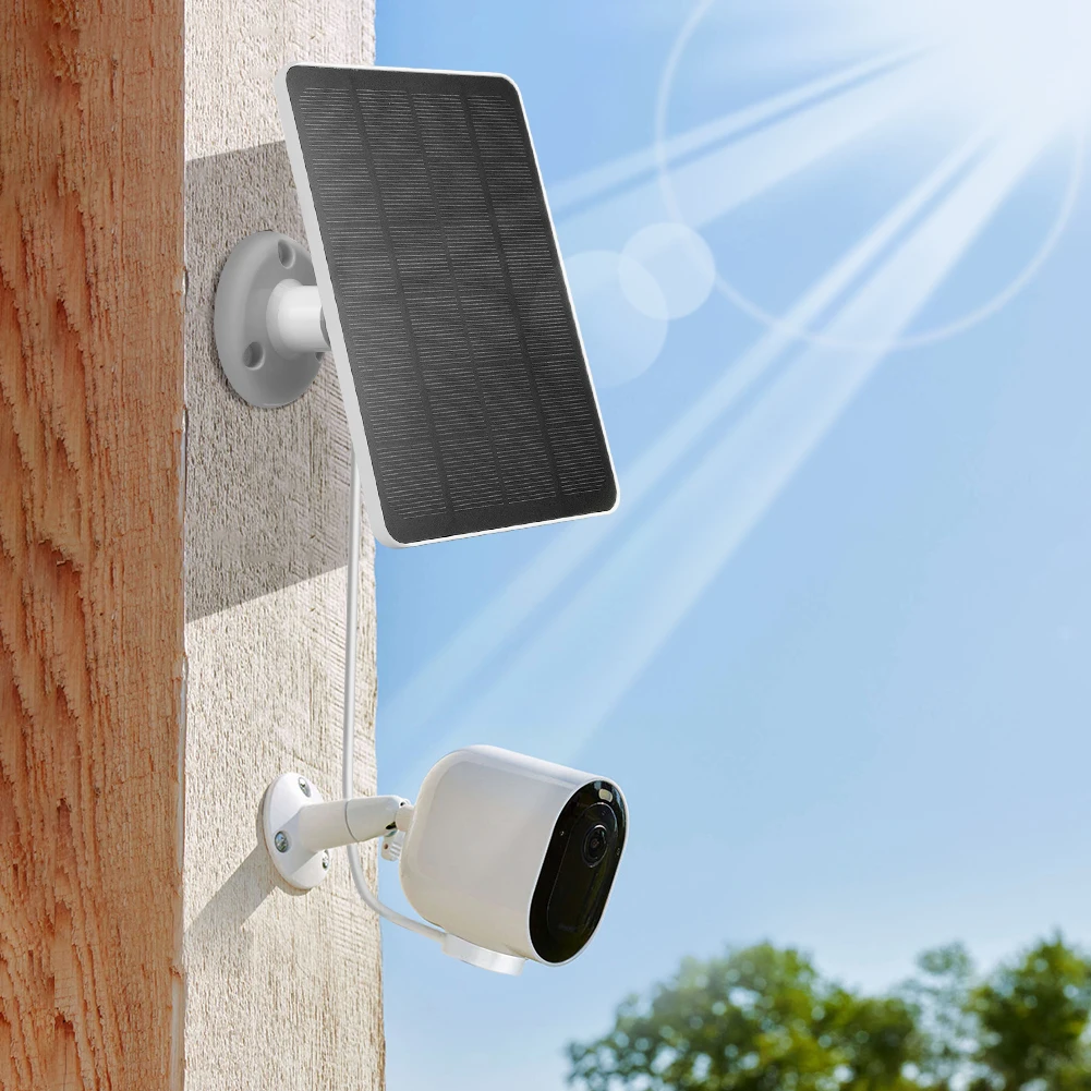4 واط/6 واط 5 فولت لوحات شحن الطاقة الشمسية قابل للتعديل جدار جبل ث/9.8ft كابل شحن ل Arlo Pro 5S/4/3 الكاشف كاميرا الأمن #2