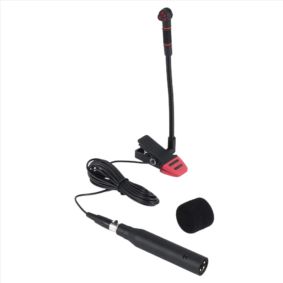 A72U  IM500 Clip-on Instrumental Condenser Microphone Gooseneck Mic for Orchestra Saxophone Trumpet Saxe view 2