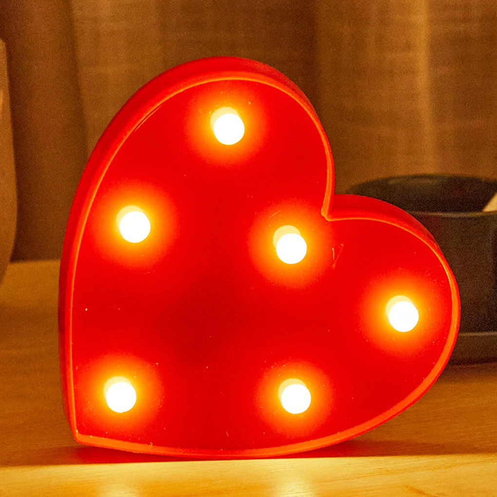 

Easy To Operate Heart Light Up Sign For Birthday Parties Battery Operated Battery Operated Neon Sign