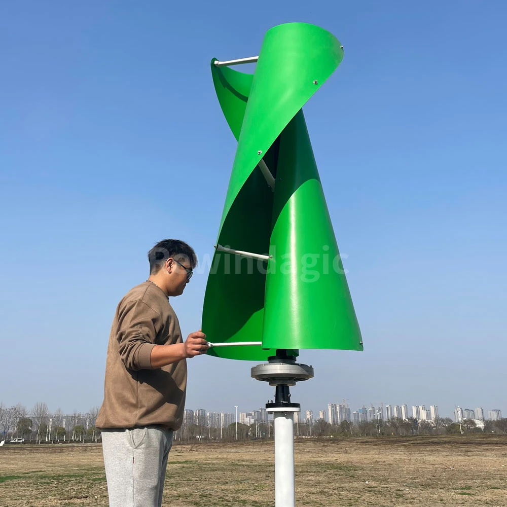 High Quality Wind Turbine Generator 1000 W 2000 W 3000 W Vertical Axis Windmill With MPPT Hybrid Controller Inverter For Home