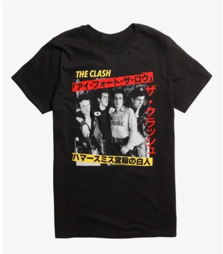 

The Clash Band Music Cotton All Size Unisex Black Unisex Shirt