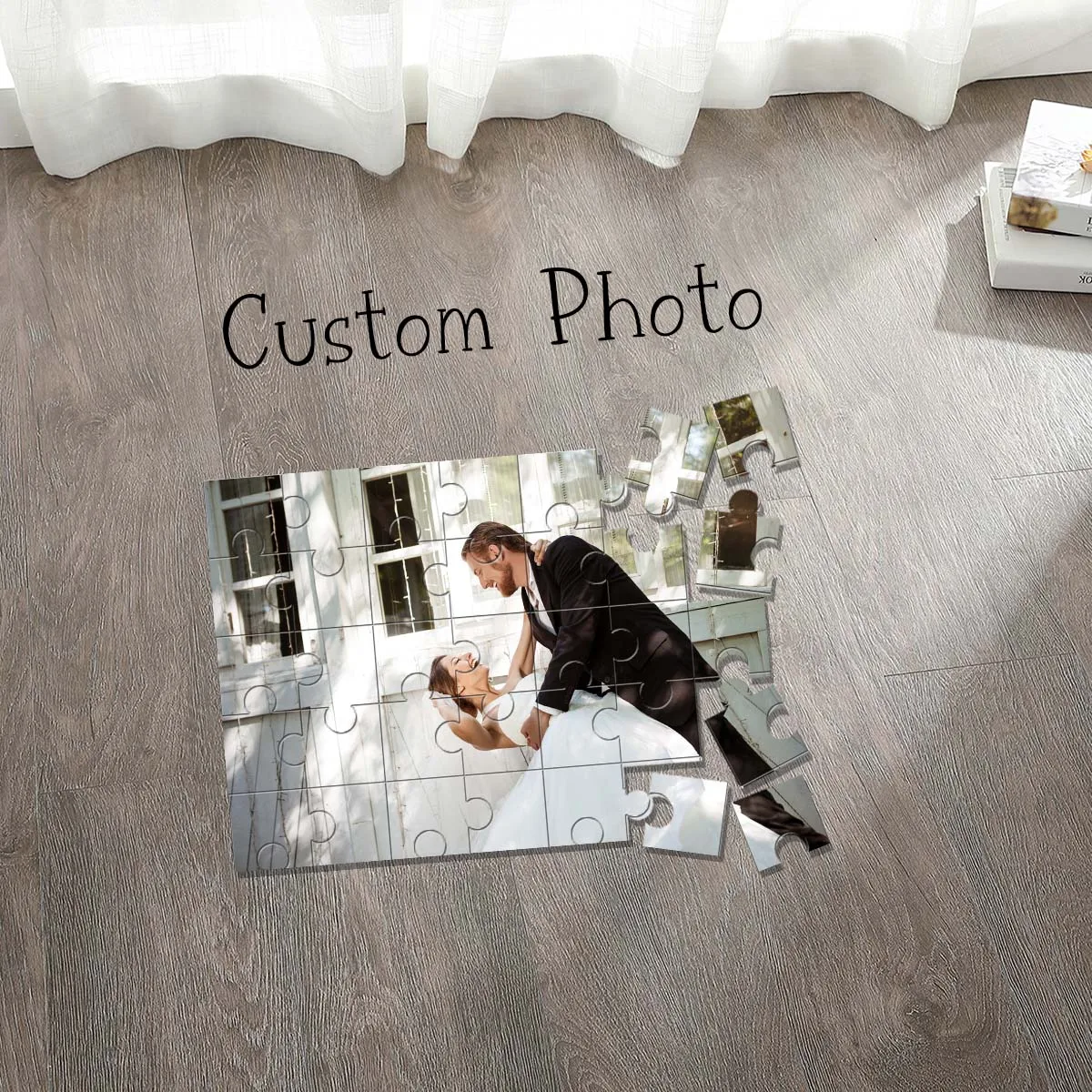 35/150/300/500/1000 قطعة صورة مخصصة ملصق مخصص لتقوم بها بنفسك شخصية صور صورة الألغاز بازل قطع فسيفساء #5