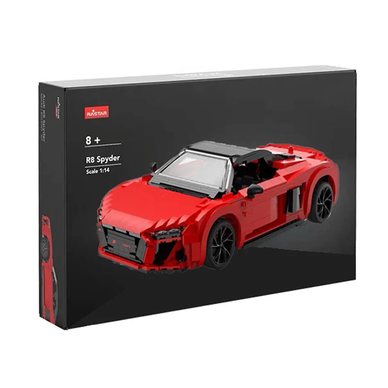 

IN STOCK 93800 MOC Technical 1:10 Racing R8 Spyder Building Blocks Bricks Model Assembling Children's Toys Christmas Gift Set