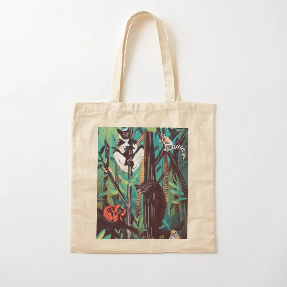 

Lotsa lemurs Tote Bag cute pouch bag Women's shopping bag Candy bags canvas tote bags