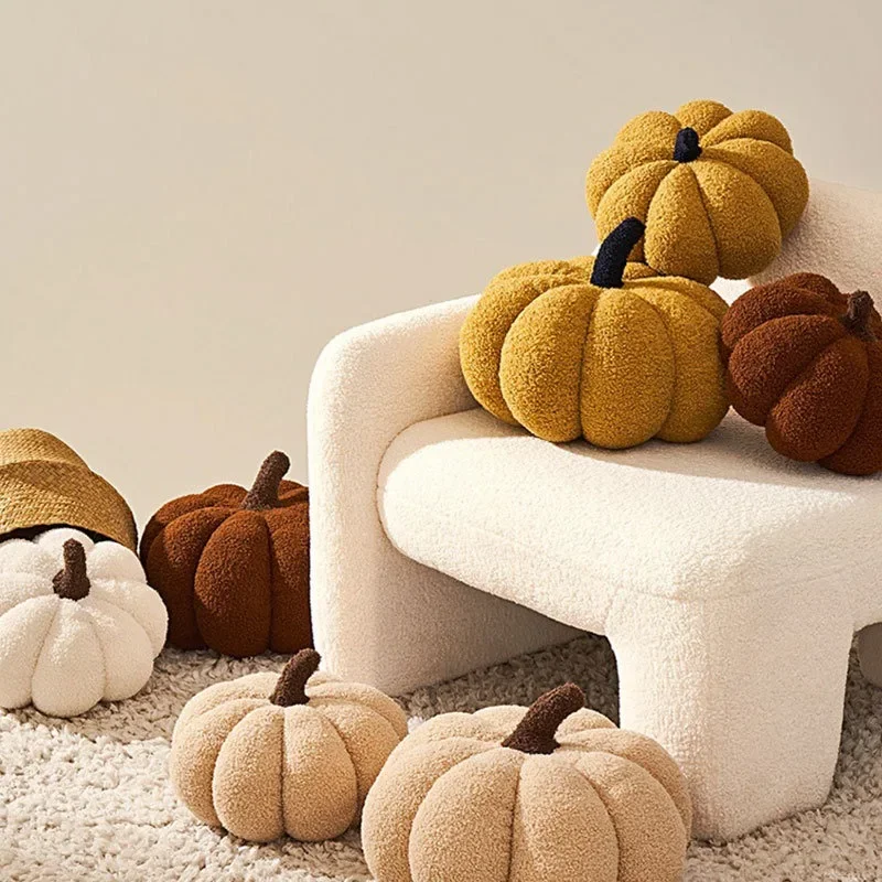 Pumpkin Soft Floor Cushion Hallowen Decorative Chair Cushions Plush Toys Sofa Pillow Home Accessories Living Room Ornaments