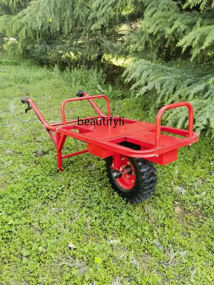 Electric Wheelbarrow Agricultural Hand Push Climbing Wheelbarrow Climbing Orchard Transport Cart