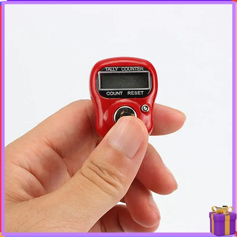 Advanced-LCD Electronic Finger Hand Ring Knitting Row Tally Counter Pedometer Digital Hand Tally Counter Random Color