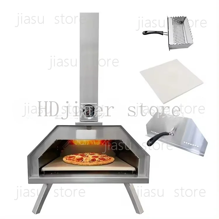 Outdoor 13 inch pizza stove stainless steel PIZZA stove camping BBQ firewood pizza barbecue stove