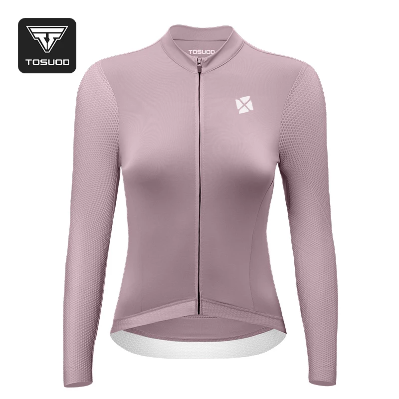

TOSUOD женский велосипедный трикотаж с длинным коротким рукавом, дышащая одежда для горного велосипеда, облегающий топ для езды на шоссейном велосипеде