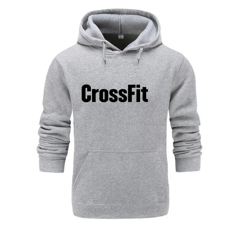 Men Sweatshirt CrossFit To Declare Fittest Black Print Hoodies Luxury Pullovers Long Sleeve Sweaters Hoodie Casual Tops 2024 New