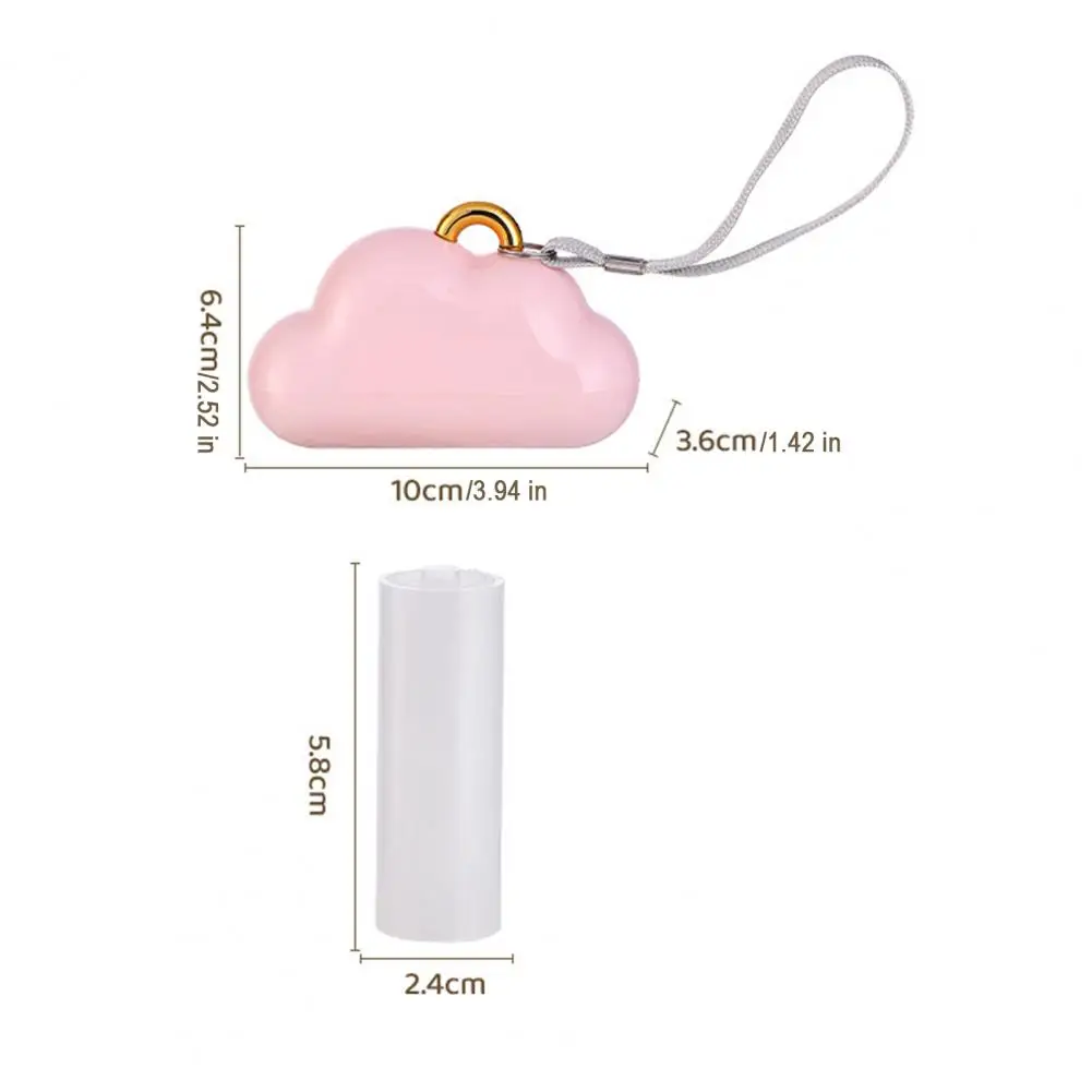 Sticky Lint Roller Reusable Lint Roller for Pet Hair Cloud-shaped Sticky Hair Remover with Lanyard Washable Dust-proof Sofa Bed