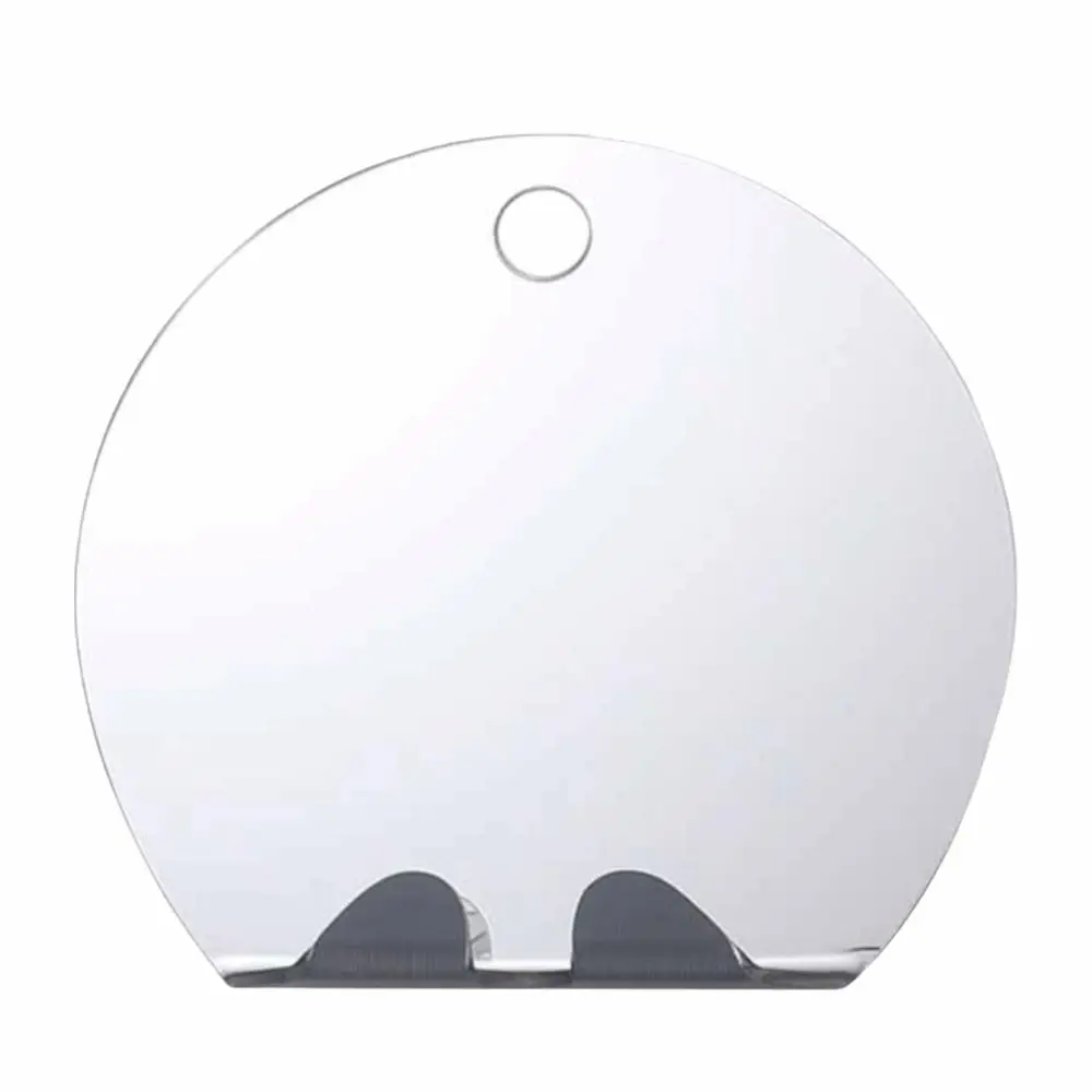 Self-Adhesive Acrylic Shower Mirror Shatterproof Clear Shaving Mirror Wall Hanging Razor Holder Bathroom Mirror For Shaving
