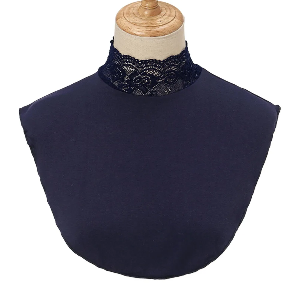 

Fashion High Collars Fake Collar Detachable Solid Color Turtleneck Neck Cover Elastic Scarves Wraps Women