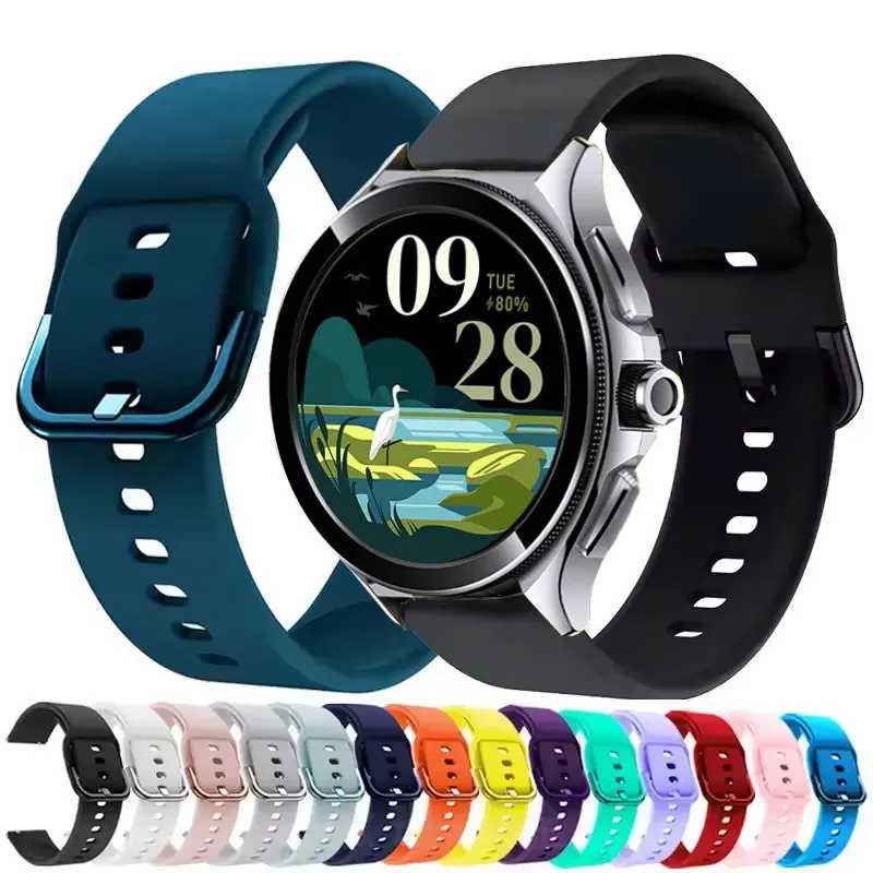 Silicone Band For Xiaomi Watch 2 Pro Quick Release Soft Sports Strap For Xiaomi Watch S4 S3 S2 S1 Mi Color 2 Bracelet Watchband