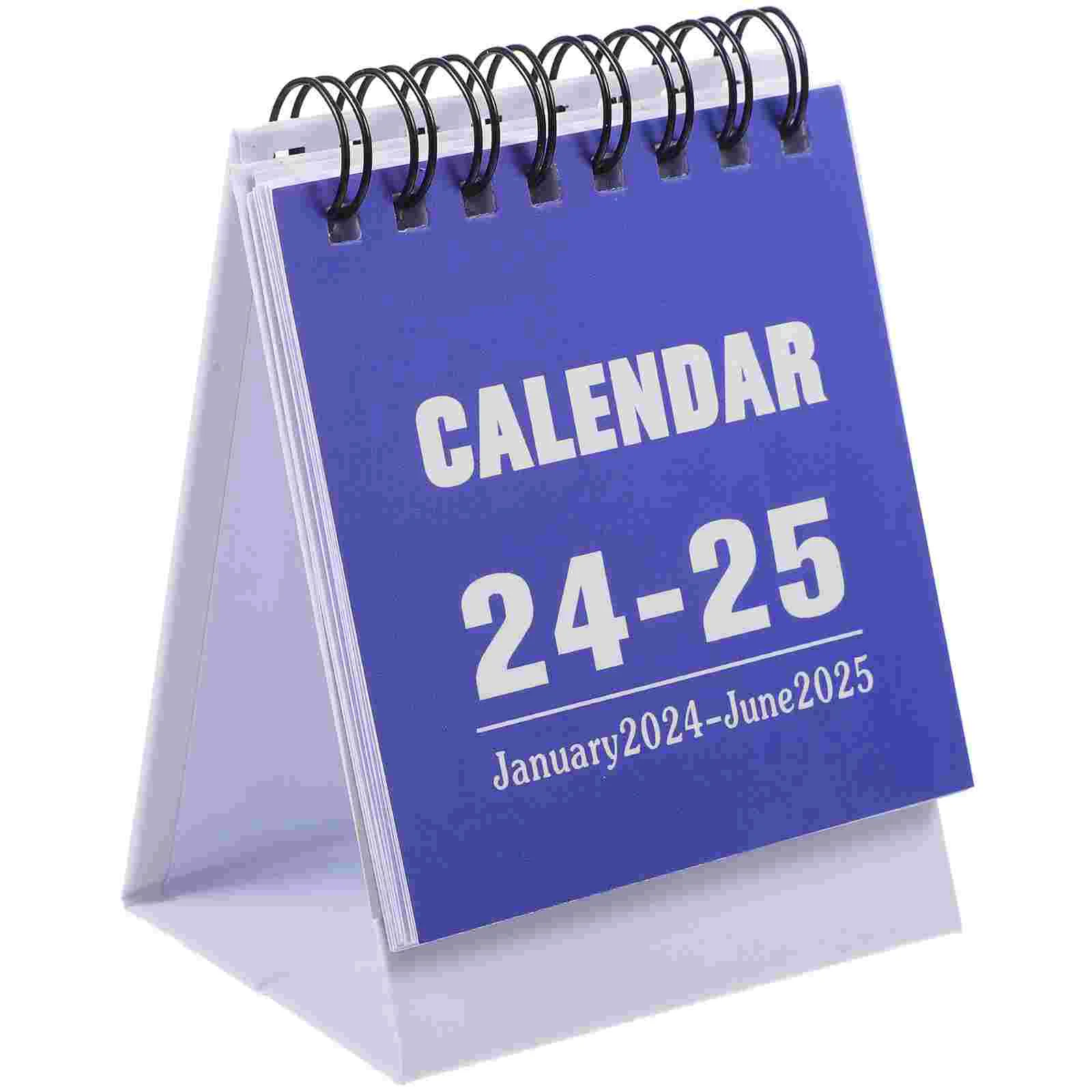 

2024 Mini Desk Calendar Pocket Daily Decorative Monthly Paper Freestanding Small