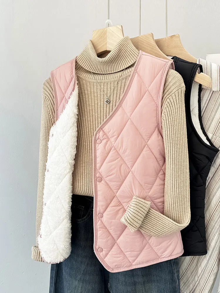 

Новинка 2024: Женский легкий теплый пуховый жилет для осени и зимы, утягивающий, с круглым вырезом, на одной пуговице