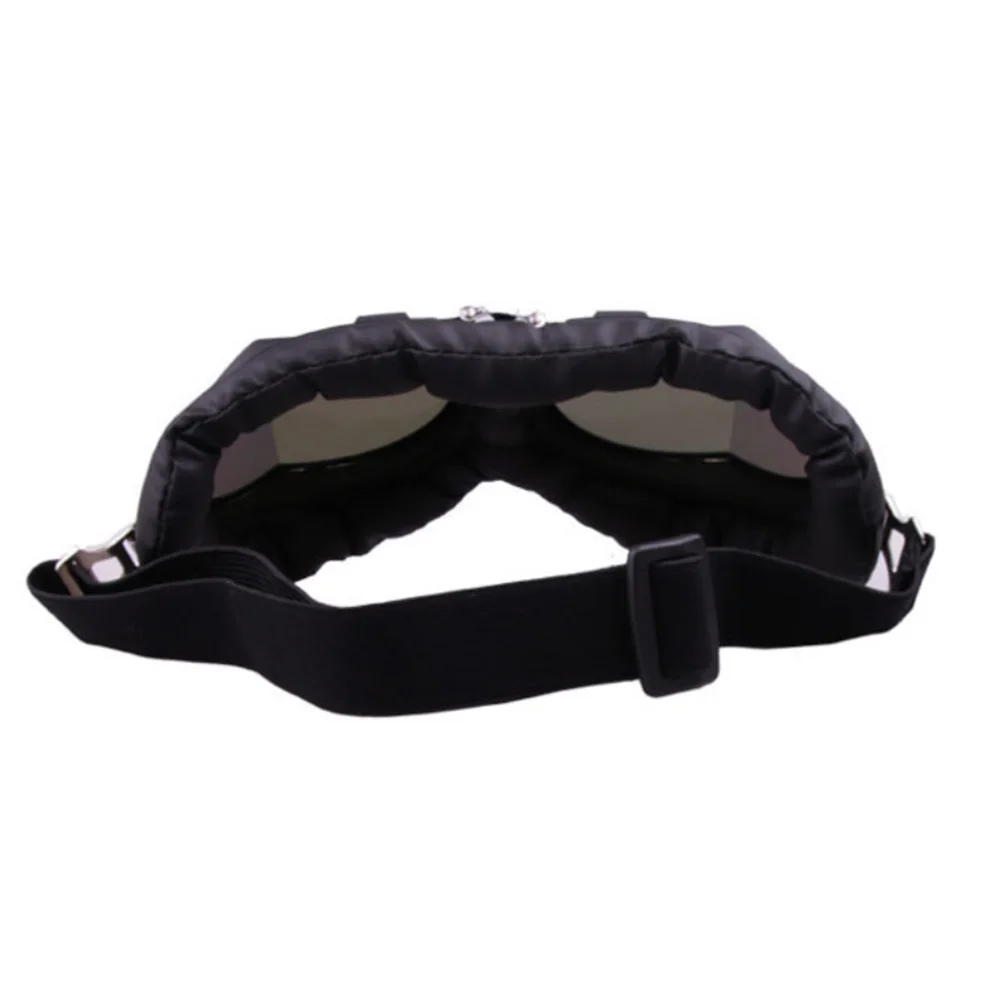 Occhiali da moto Occhiali, Moto Pilot Steampunk Vintage ATV Biker Scooter Cruiser Jet Casco Ciclismo Occhiali da sole da sci