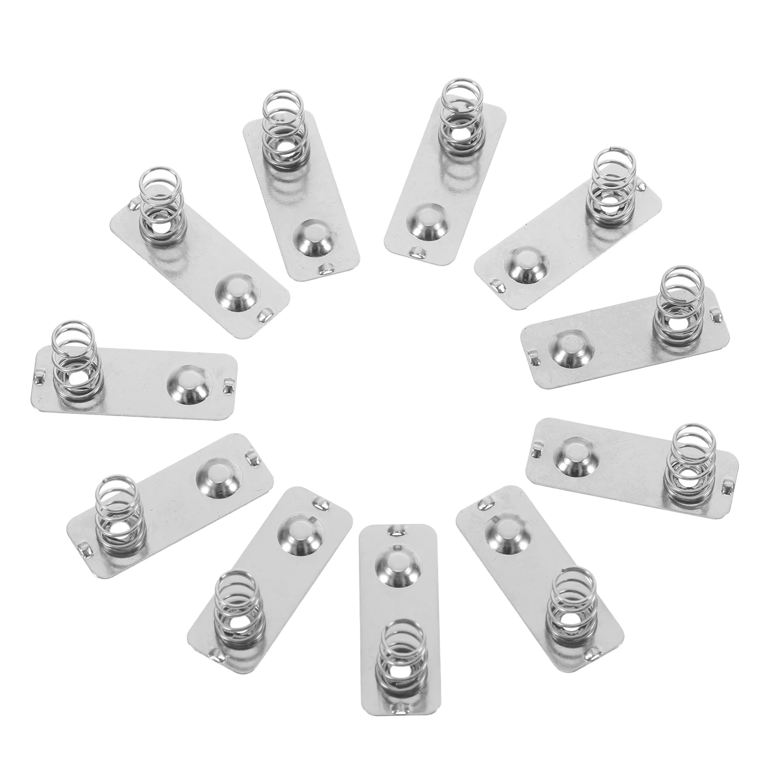 10pcs Box Spring Contact Plate Metal Nickel-Plated Replacement For Aa Terminal Remote Control Devices Quick