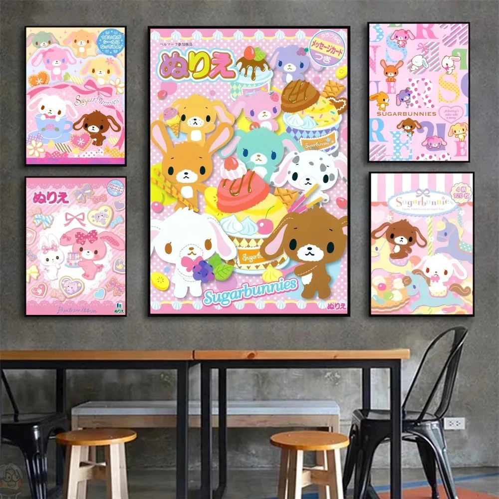 S-Sugarbunnies Anime Poster Wall Art Home Decor Room Decor Digital Painting Living Room Restaurant Kitchen Art