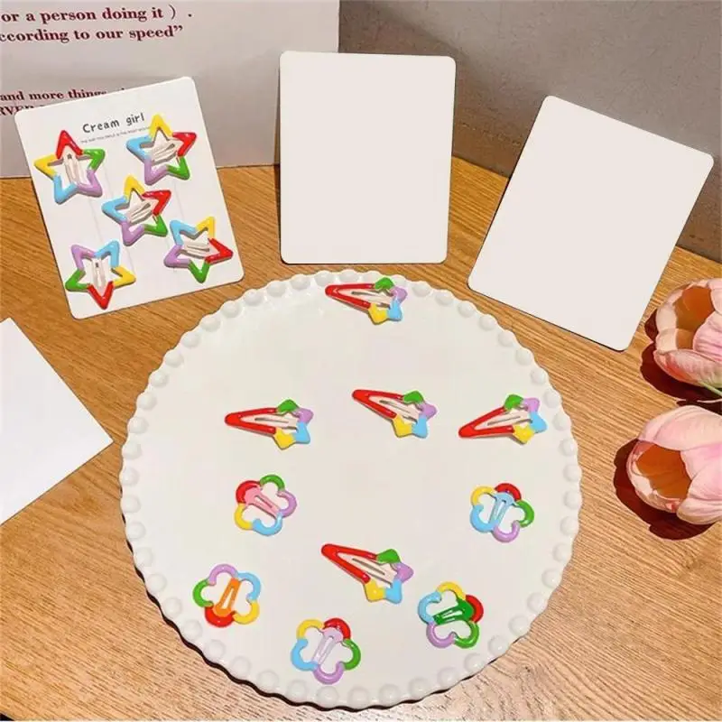 Разбитые волосы для девочек, детские челки, боковые зажимы, которые не повреждают волосы, детские заколки карамельного цвета, милые цветочные зажимы для волос