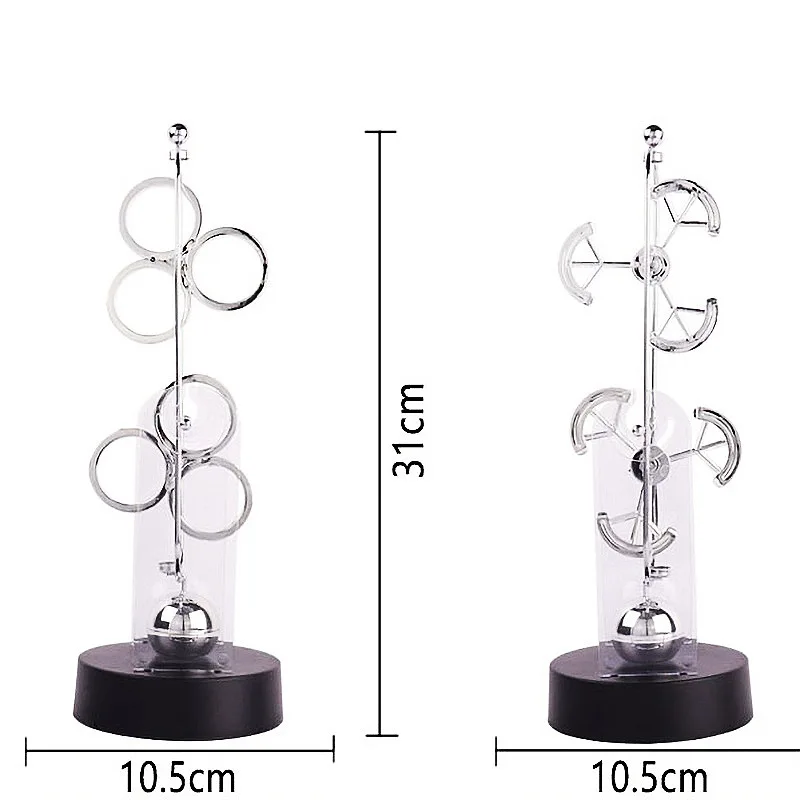 DSA high-grade double-wheel permanent motion instrument, electric magnetic double-rotation rocker, chaotic pendulum,home office