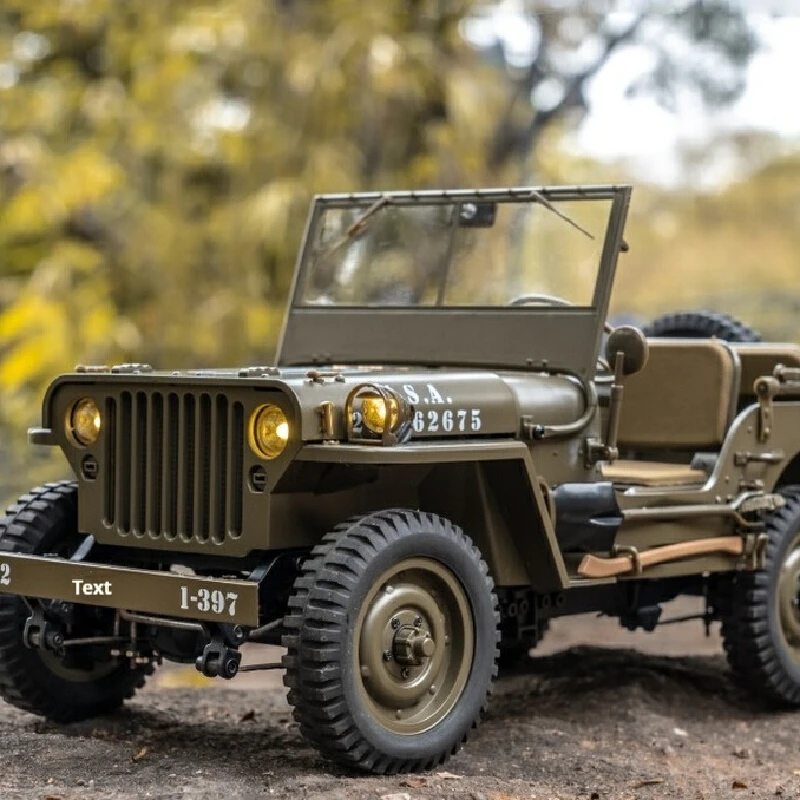 FMS Modello di Auto Scala 1:12 Willys Telecomando Elettrico Fuoristrada Arrampicata Simulazione Decorazione del Veicolo Giocattolo RC Auto e Regalo Fantastico