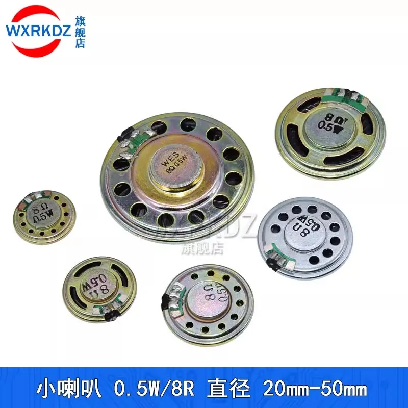 5 PCs speaker 8 Ω, 0.5 watt Sound accessories, toy small speaker 0.5 W, 8R diameter 20mm 23mm 28mm 30mm 40mm 36 50mm For Arduino