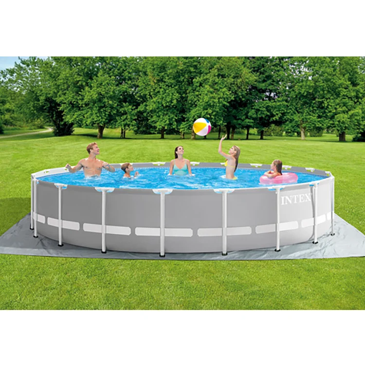 Intex 26716 12FT X 39IN ROUND FRAME PREMIUM SWIMMING POOL SET Pool Above Ground Pool & Accessories Included