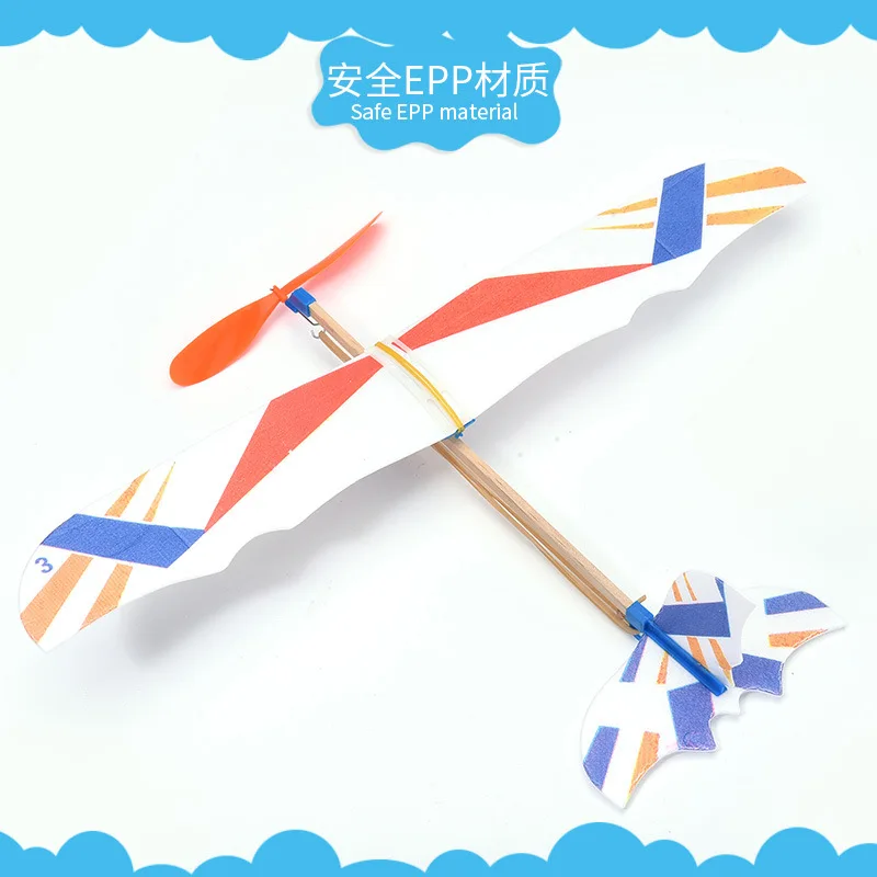 New Rubber Band-powered Hand-thrown Airplane Glider Model Toys