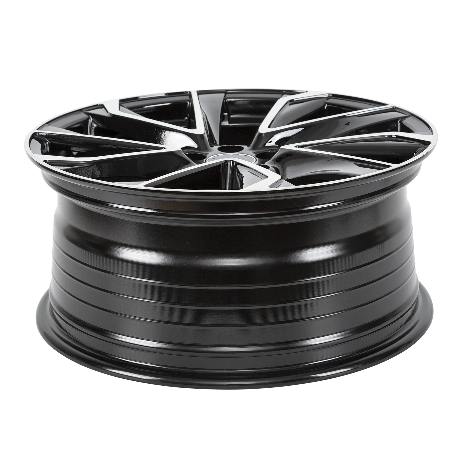 18X8 بوصة محاور العجلات 1 قطعة استبدال حافة الألومنيوم عجلات السيارة مناسبة ل 2019-2024 تويوتا كورولا العجلات السوداء #3