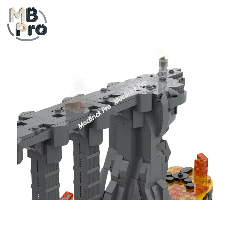 

Alternate Build The Fires of Fiery Summit MOC Bricks, Shadow Volcanic Plateau with Hot Lava Flow for Long‑Term Collector Display