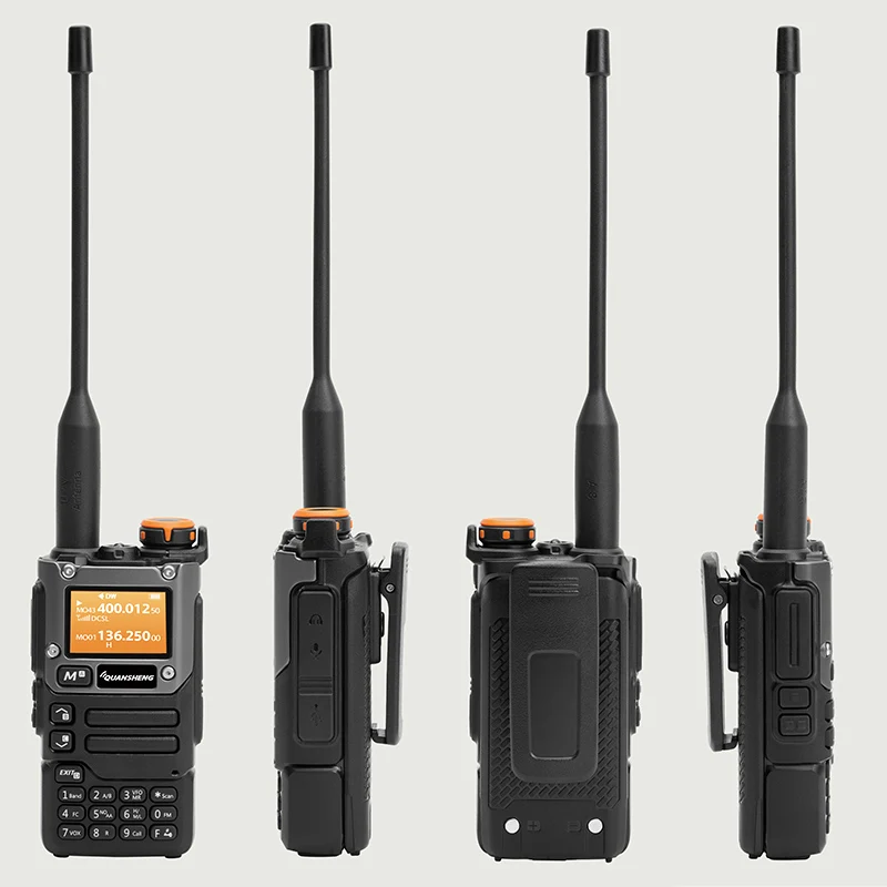 Quansheng Walkie Talkie UV K5 (8), Set Radio portabel Am Fm dua arah stasiun komutator amatir Ham nirkabel penerima jarak jauh