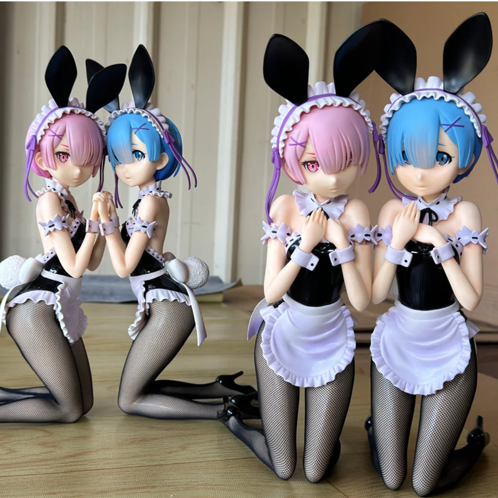 

29cm B-style Re:ZERO Starting Life in Another World Ram Bunny Girl Anime Figure Rem Action Figure Adult Sexy Model Doll Toy Gift