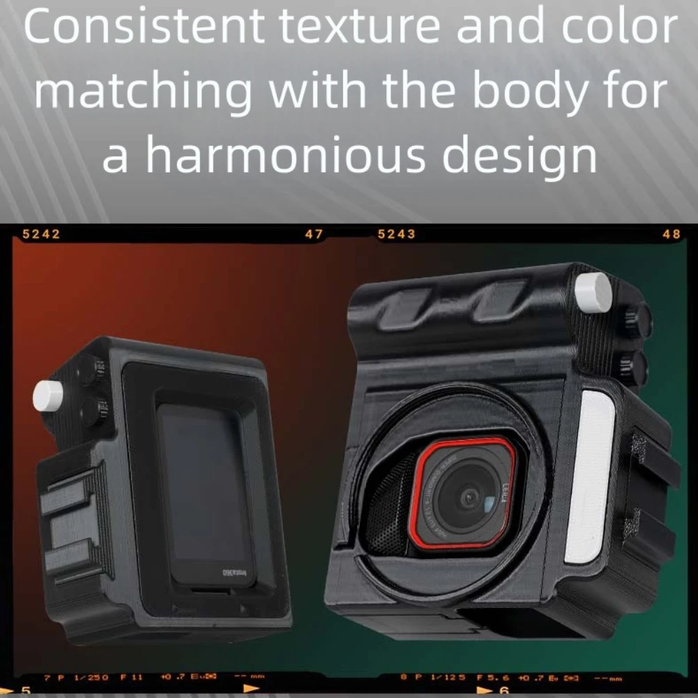 For Insta360Ace Pro 2 Modified Camera Handle ABS Grip Action Camera Modified Part Button Camera Handle Versatile Compatibility