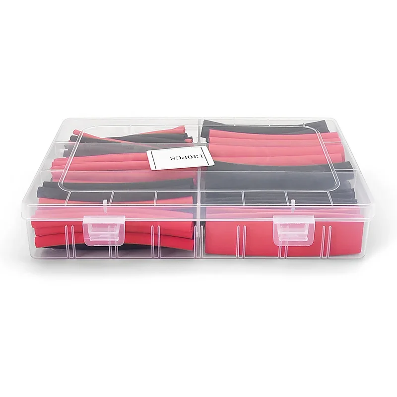 100pcs-300pcs With Box Heat Shrink Tube Kit Thermoresistant Tubing Electrical Connection Cable Insulation Sleeved Protecter