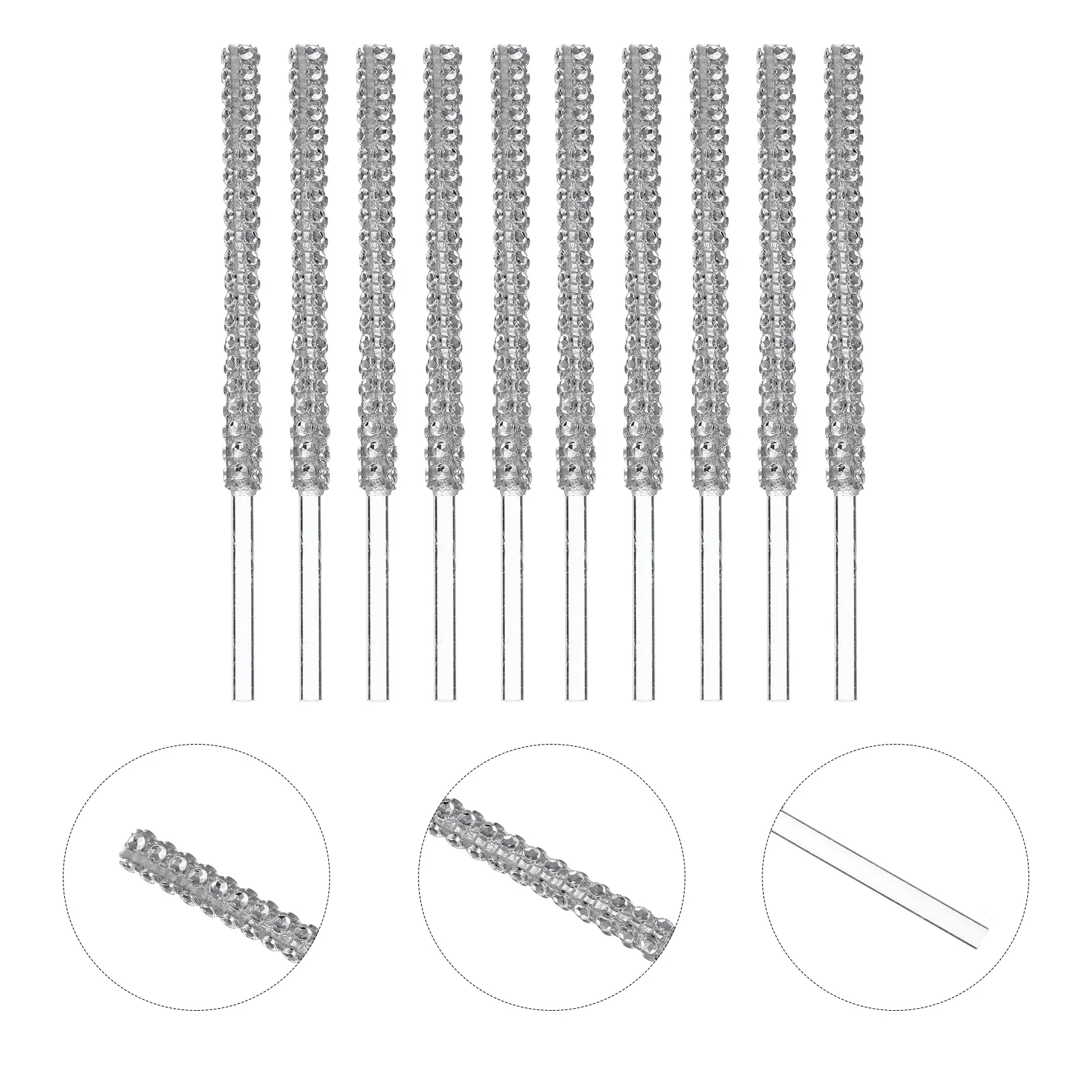 

10Pcs Professional Apples Sticks Delicate Dessert Picks for Candy Cake Lollipop Making Chocolate Fruit Acrylic Party Decor