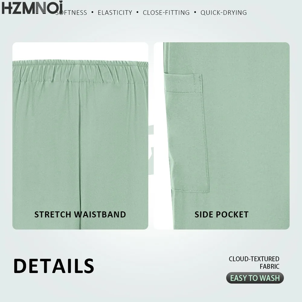 New Solid Color Soft Medical Uniform Bottoms Men's and Women's Medical Workwear Pants Nurse Accessories Scrub Bottoms