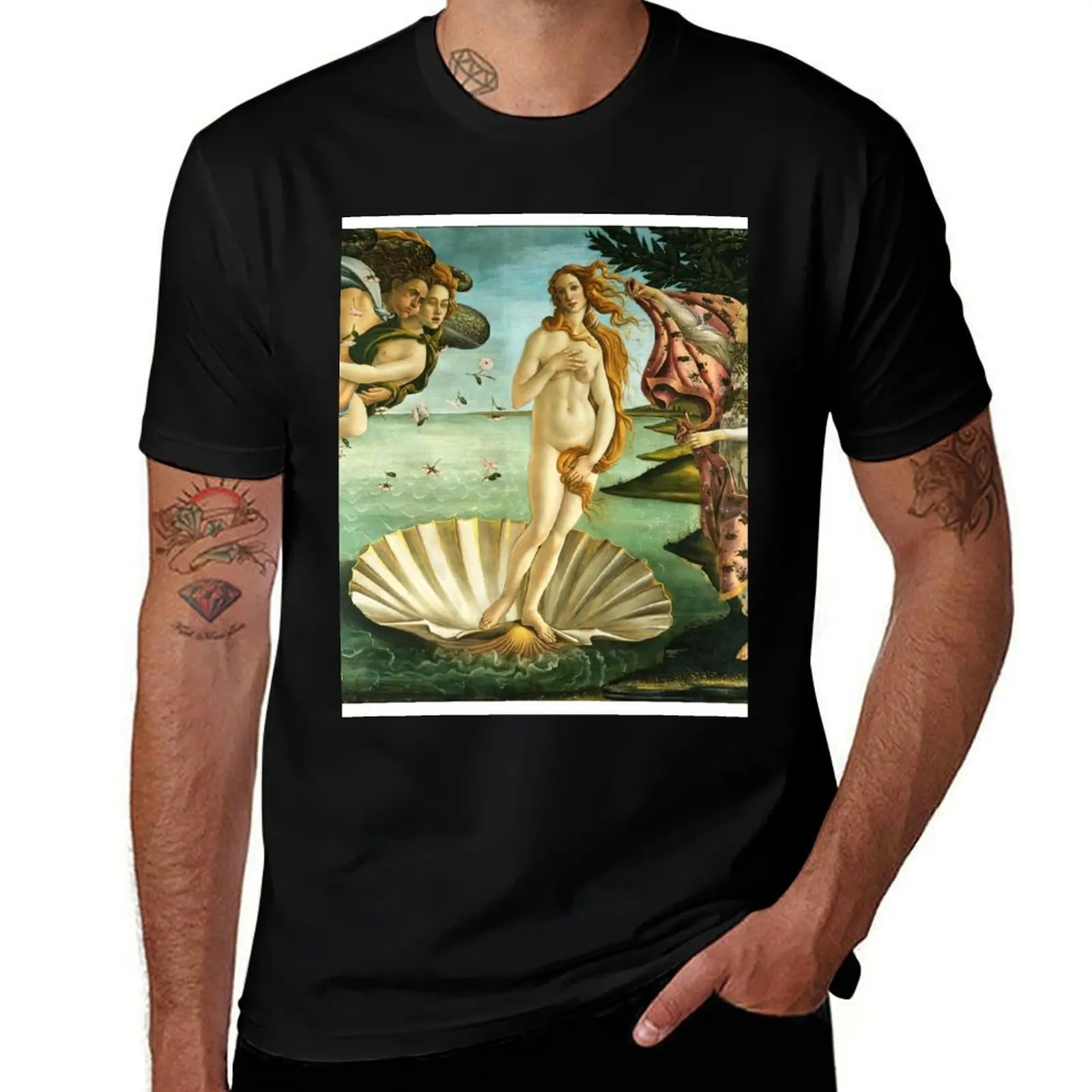 

Birth of venus botticelli T-Shirt vintage t shirts sweat T-shirts for men cotton